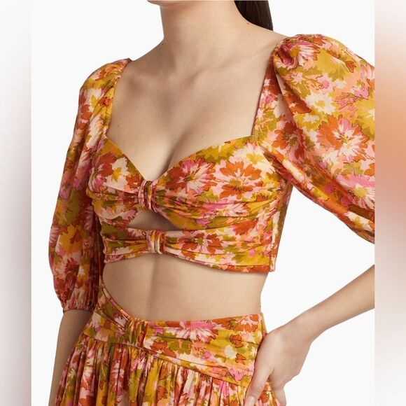 Zimmermann Violet Crop Top size 3/us size 10 - Picture 5 of 14